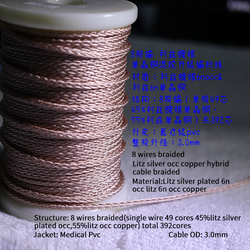 （批发价）HAKUGEI 8股编 利兹镀银&单晶铜混绞升级