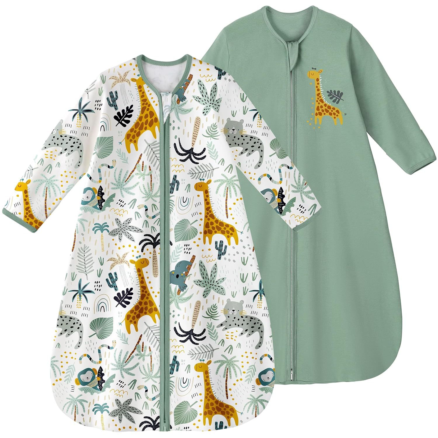 Saco de dormir para bebé Pijamas para recién nacidos de bebé todo en uno a prueba de golpes, manga larga a prueba de patadas, estilo explosivo transfronterizo de Amazon