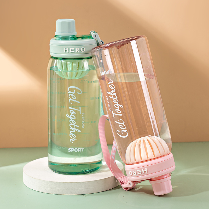 Tongtong 6325 estudiante al aire libre taza de plástico de gran capacidad deportes taza de agua portátil hervidor de agua taza niños taza de agua fitness