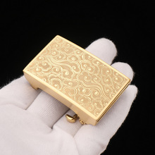 祥云纯钢扣不锈钢自动扣头 皮带头光板商务男士腰带裤带头3.5 3.8