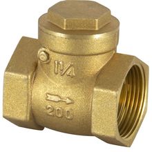 32PPR自来水管卫生间单向阀门黄铜止回阀4分6分1寸卧式倒流2025