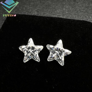 Wuzhou Moissanite Bare Stone D Color Five-pointed Star with Certificate Waist Code Can Pen