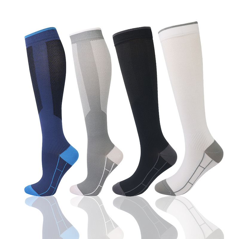 Amazon cross-border sports compression socks, graduated compression socks 20-30mmHg, running elastic socks, antibacterial and breathable