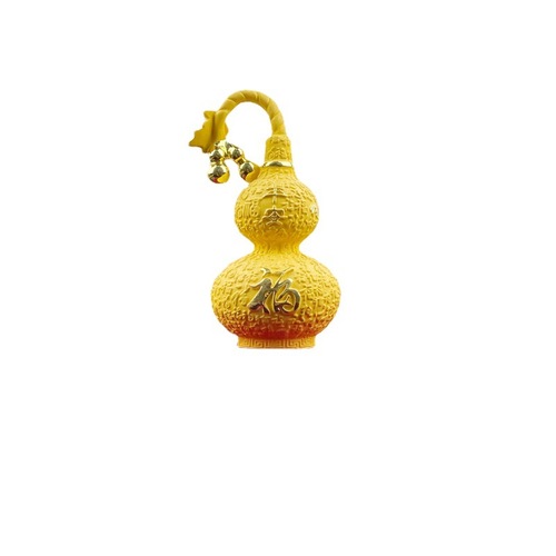 Gourd ornaments, velvet sand gold, peace and blessing, gourd and Fulu ornaments, Chinese style home decorations, resin ornaments