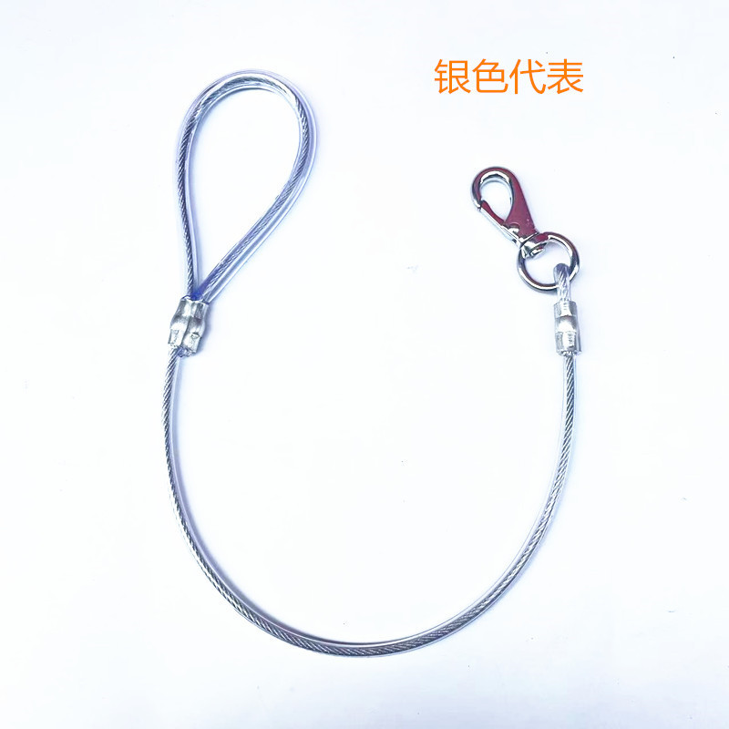 Stahldraht Traktion Haustier Leine Seil Hundekette für große und mittelgroße Hunde Golden Retriever Samojede_voghion.com