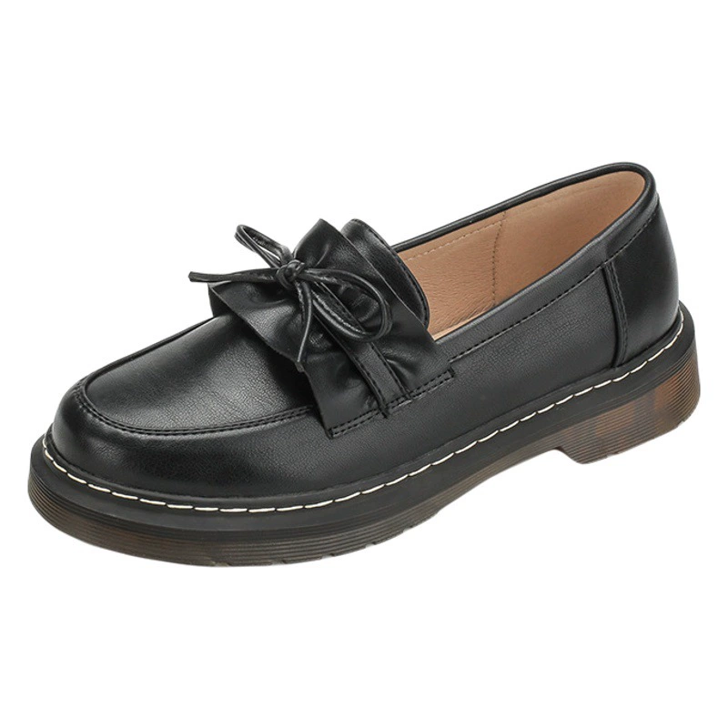 Маленькая кожаная обувь, Женская Базовая униформа в японском стиле JK, весна и осень, новые британские одиночные туфли, женские лоферы больших размеров, фабрика