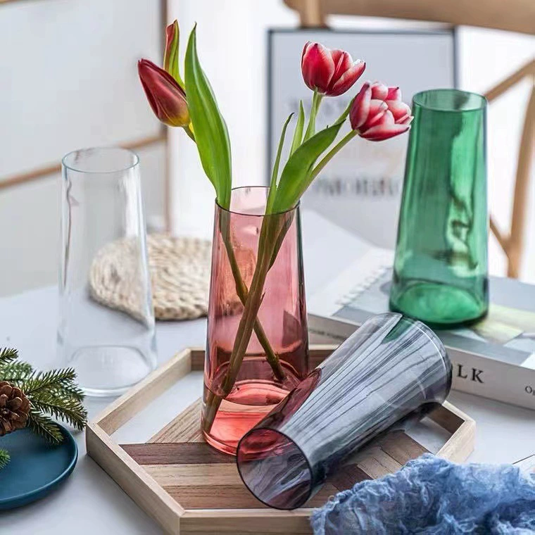 Креативная Роскошная стеклянная ваза в скандинавском стиле, прозрачная Золотая гостиная, поднимаемые водой цветы, организация цветов, сушеная Цветочная сетка, украшения для вазы из сафлора