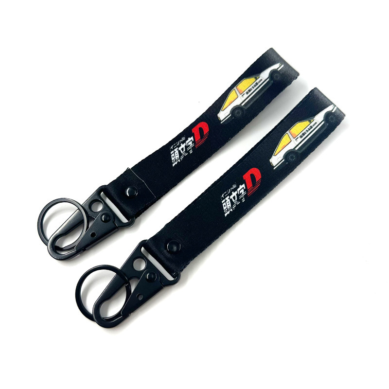 【同型低価格】カーツーチューニング文化JDMデジタルプリント簡単鷹口バックルバイクキーホルダーバッグチャームキーリングリボン|undefined