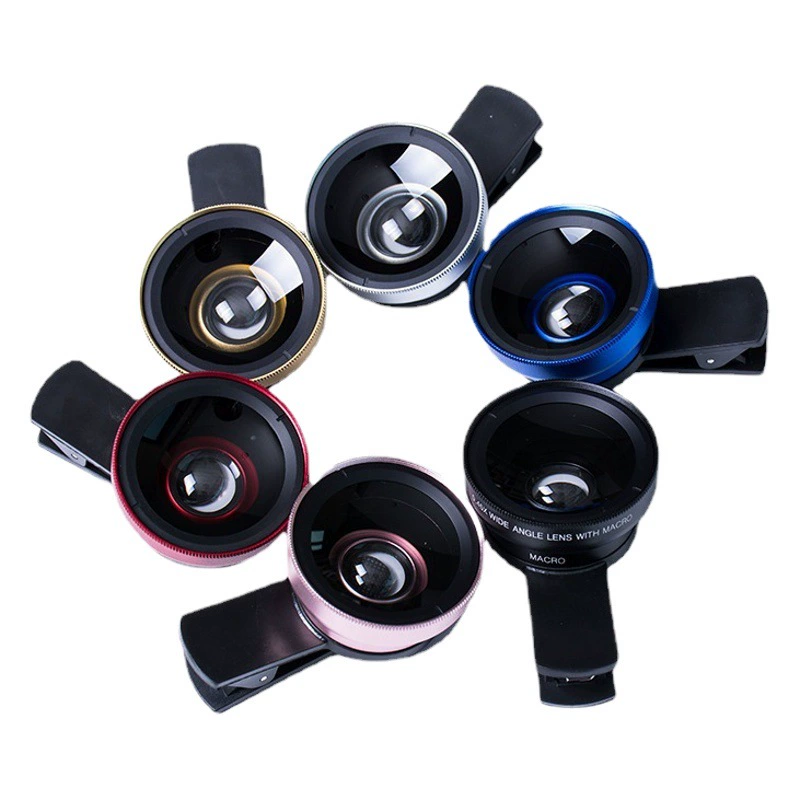 Настоящий завод 0,45X широкоугольный макрообъектив для мобильного телефона «два в одном» HD камера внешний универсальный объектив для мобильного телефона
