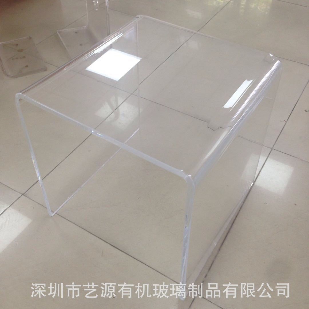 东莞厂家 批发亚克力U形高透明凳子 客厅休闲凳 有样品 有机玻璃