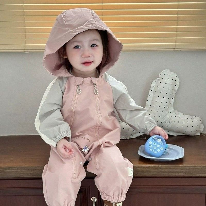 婴儿秋装衣服秋季宝宝连体衣冲锋衣长袖加绒春秋冬外出服外套爬服|undefined