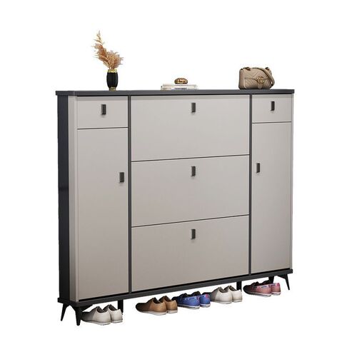 zsr modern light luxury tipping shoe cabinet ultra-thin hall cabinet Italian style simple economic door space saving home door