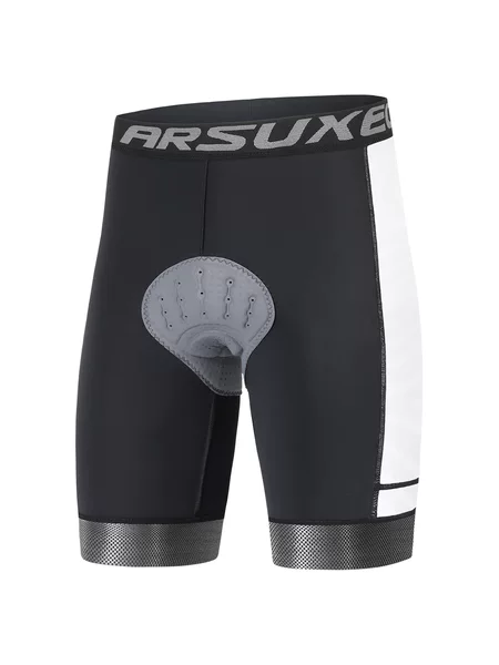 Outdoor Sports Bicycle High Elastic Sponge Cushion Shock-Absorbing Breathable Moisture-Wicking Cycling Shorts for Men S009