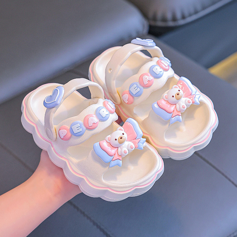 Nuevas sandalias EVA para niños lindos niños dos zapatillas de verano suaves antideslizantes zapatillas de bebé