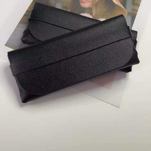 New Fashion Belt Glasses Case Leather Matte Fabric Portable Simple Glasses Bag Manufacturer Wholesale Delivery