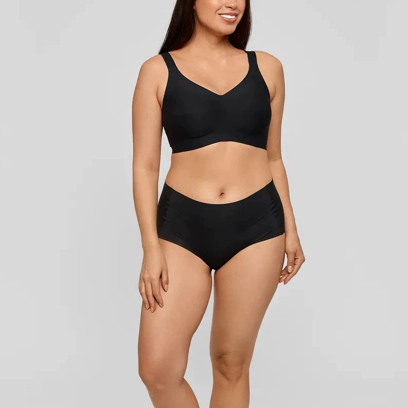 Straps, underwear, thin wireless bra, set, European style