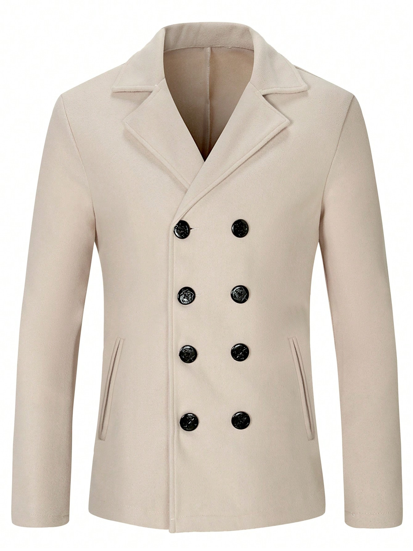 2025 otoño y invierno comercio exterior transfronterizo Europa y Estados Unidos ropa de hombre chaqueta de lana abrigo de lana de negocios casual Amazon temu