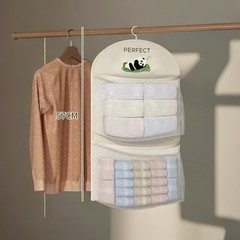 下着と靴下の収納袋、吊り下げ下着収納、ワードローブ整理品、ドア後ろの学生寮の収納袋