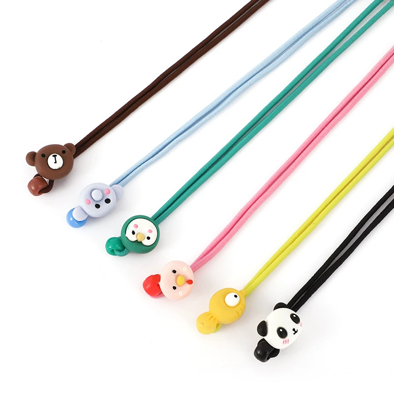Children's cartoon glasses with animals, non-slip elastic strap