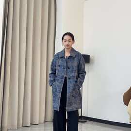 0812-76复古精品全羊毛双面呢大衣X