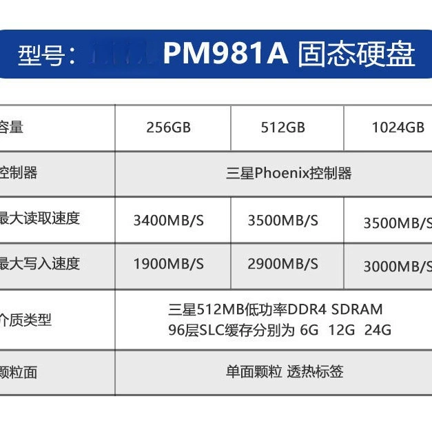 / PM981A 256G 512G 1T M2 PM9A1 разборный NVME твердотельный жесткий диск