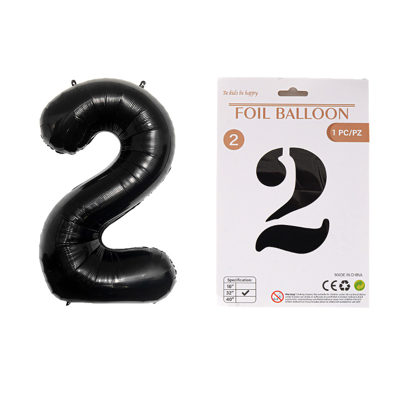 Globo de película de aluminio digital de 32 pulgadas, tarjeta de papel, tapa dura, paquete individual, cuerpo delgado, fiesta digital, globo decorativo flotante