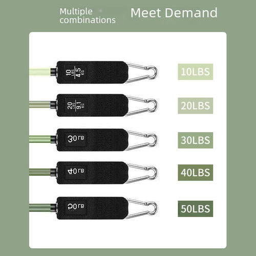 Amazon Best Selling 11-Piece Set Fitness Resistance Bands Exercise Rope Yoga Pull-Up Bands for Men Home Use Training Rope