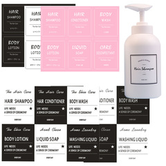 Nordic color label paper cosmetic identification stickers shampoo hair conditioner skincare waterproof self-adhesive labels