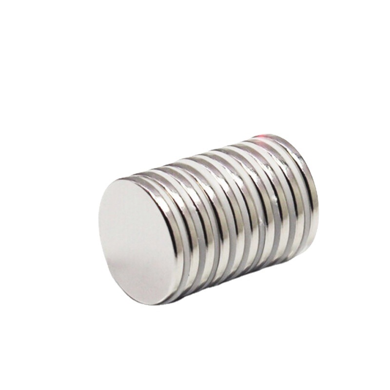 稀土钕铁硼磁铁强磁片吸铁石强磁片薄片强磁力圆形磁铁片 D15x2mm