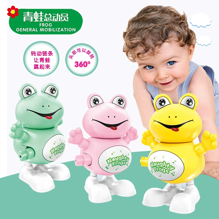 Детская пружинная цепь прыгающая игрушка лягушка мини-подарок забавное Аниме Забавный подарок игрушка оптом прямые поставки