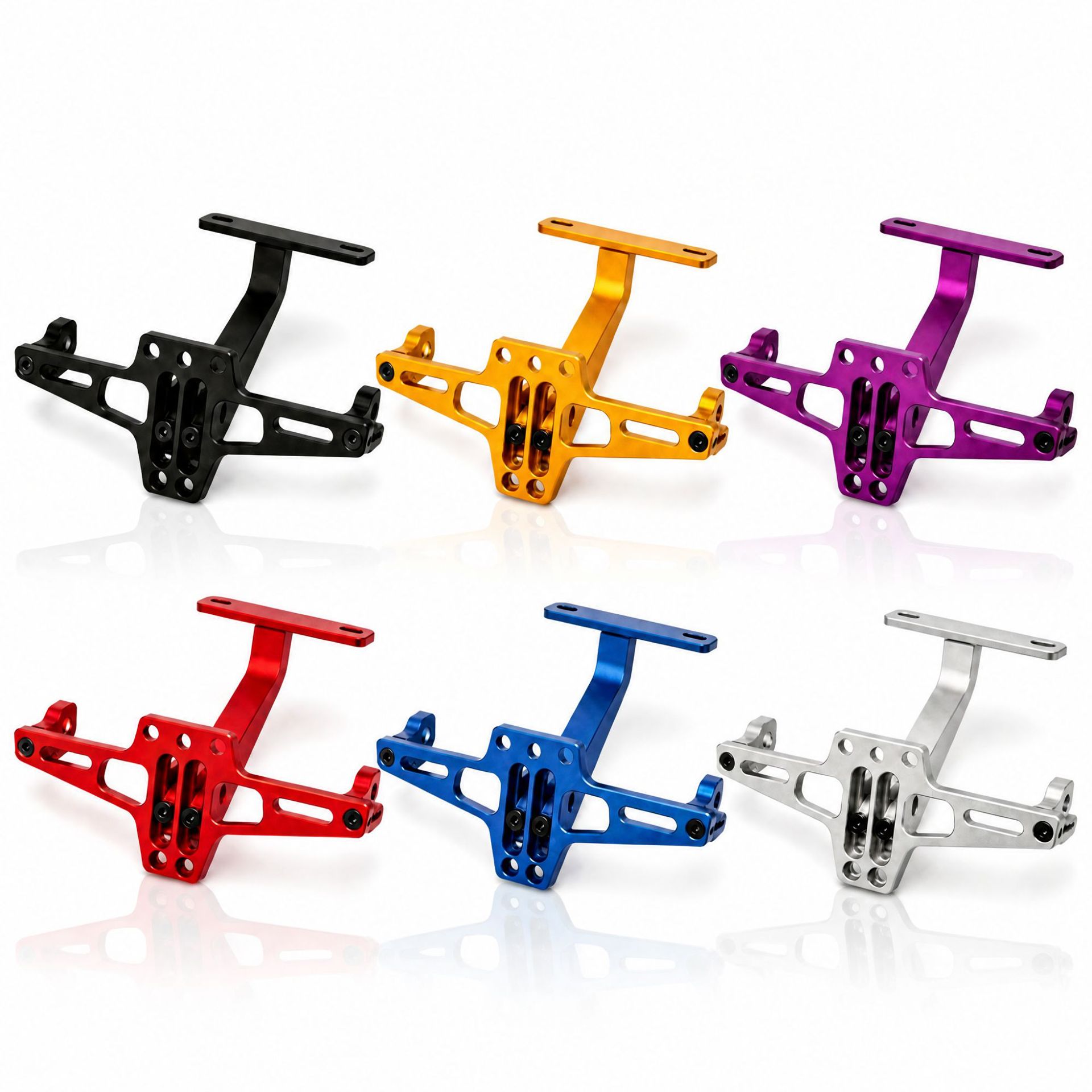 Motorcycle and aircraft rear license plate bracket, adjustable support bracket, CNC aluminum alloy universal car rack, modified electric vehicle accessories
