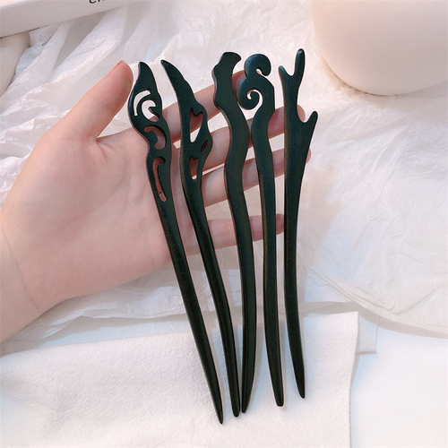 New Chinese style wooden hairpin for women, ancient style Hanfu cheongsam, hairpin accessories, hairpin, hairpin, simple modern headwear