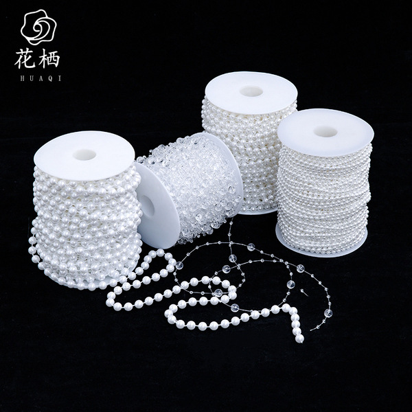 Bouquet Pearl Chain ABS Simulated Pearl Flowers Floral Packaging…
