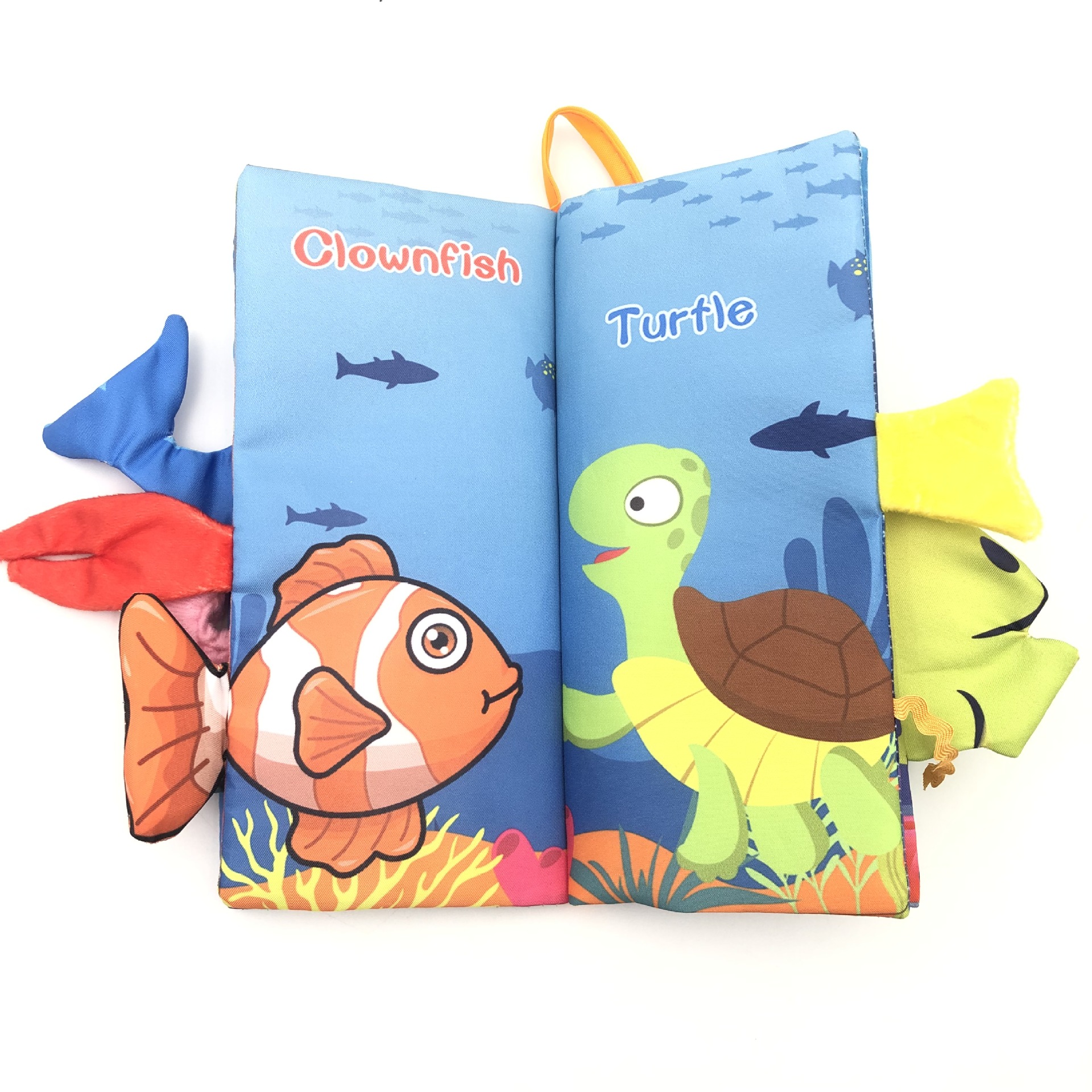 Многостраничная трехмерная книга из хвостовой ткани «Подводный мир» (5 страниц, в отдельной упаковке)