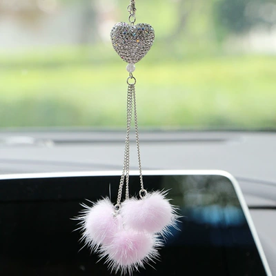 Car hanging, Rearview Mirror Personality DIY Girl