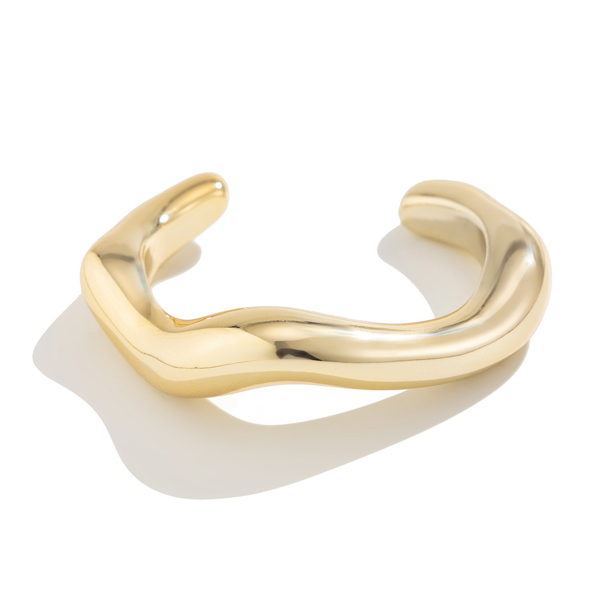 GeometricSmooth CCB Bracelet Brazalete brillante transfronterizo Joyas abiertas de acrílico europeo y americano