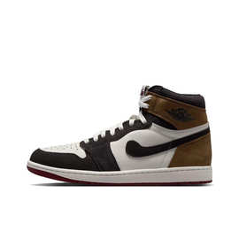 AJ1 Retro High OG 高帮篮球鞋男AJ1倒钩联名摩卡棕情书运动板鞋