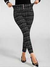 O 29314 High Waist Grid Leggings �������ӽ����� ŷ���羳