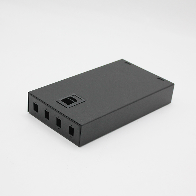 4口光纤终端盒 空配 可连接LC/SC/FC/ST法兰及尾纤