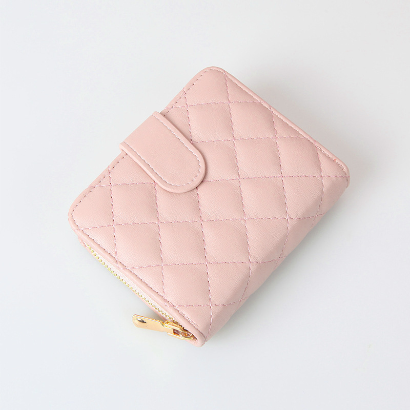 Transfronterizo popular 2023 nuevo titular de la tarjeta bordado hilo corto billetera de las mujeres billetera pequeña billetera de estudiante monedero de mano