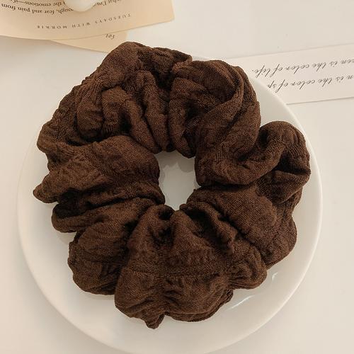 퍼프 다크 브라운 헤어 링