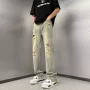 代发夏季宽松直筒牛仔裤