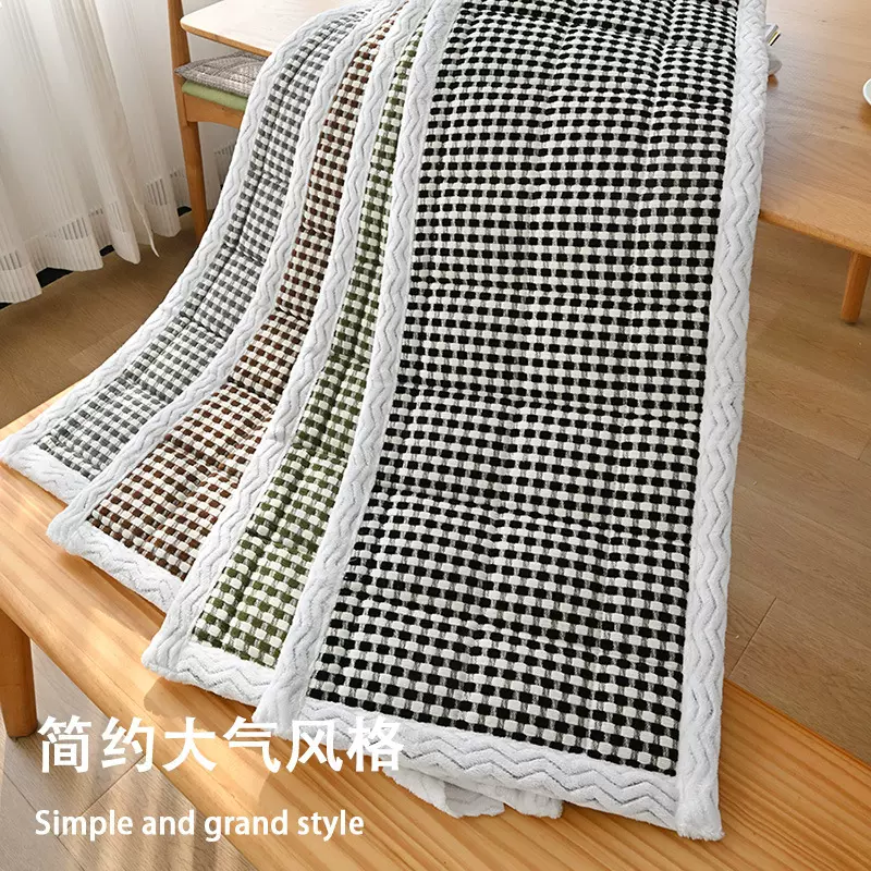 条纹格长凳垫加厚坐垫椅子垫椅垫防滑屁股垫办公室坐垫学生坐垫子