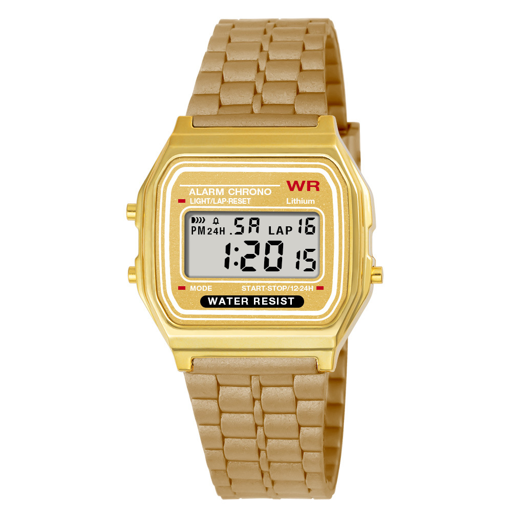 Reloj electrónico de deportes al aire libre de estudiantes simple moda para hombres y mujeres alarma de luz nocturna multifuncional reloj electrónico en stock