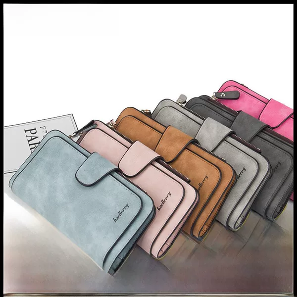 Long Women's Wallet, Women's High-End Buckle Coin Purse, Multi-Card Slot Mobile Phone Bag, Clutch Bag, Wallet Card Holder