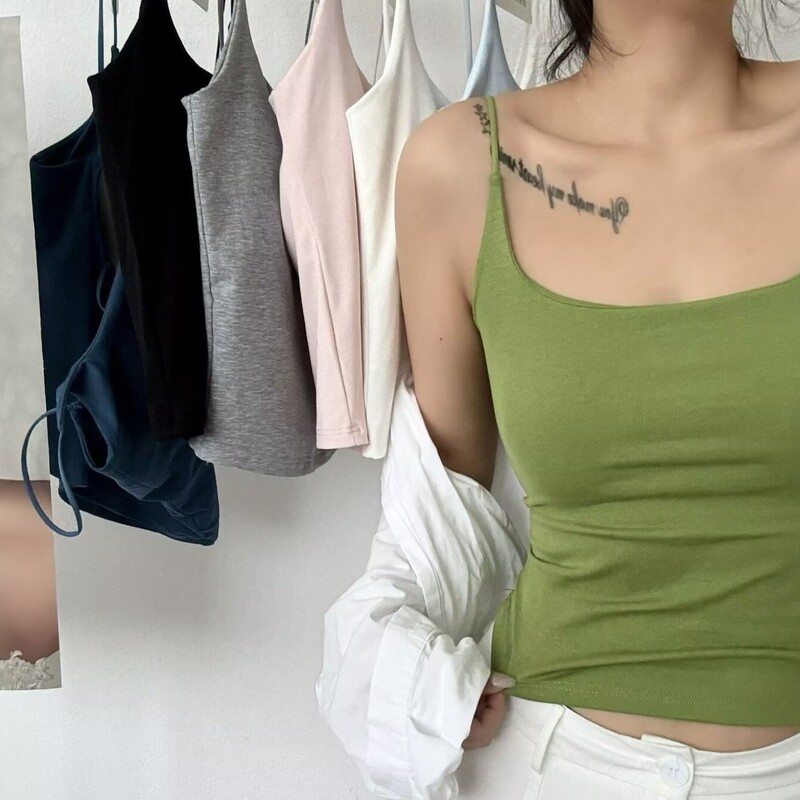 Pure Desire Pinnacle! Tencel Mousse Camisole with Thin Straps, Backless, Slim Fit, Solid Color, Versatile Camisole for Women 2611 Pure Desire Pinnacle! Tencel Mousse Camisole with Thin Straps, Backless, Slim Fit, Solid Color, Versatile Camisole for Women 2611