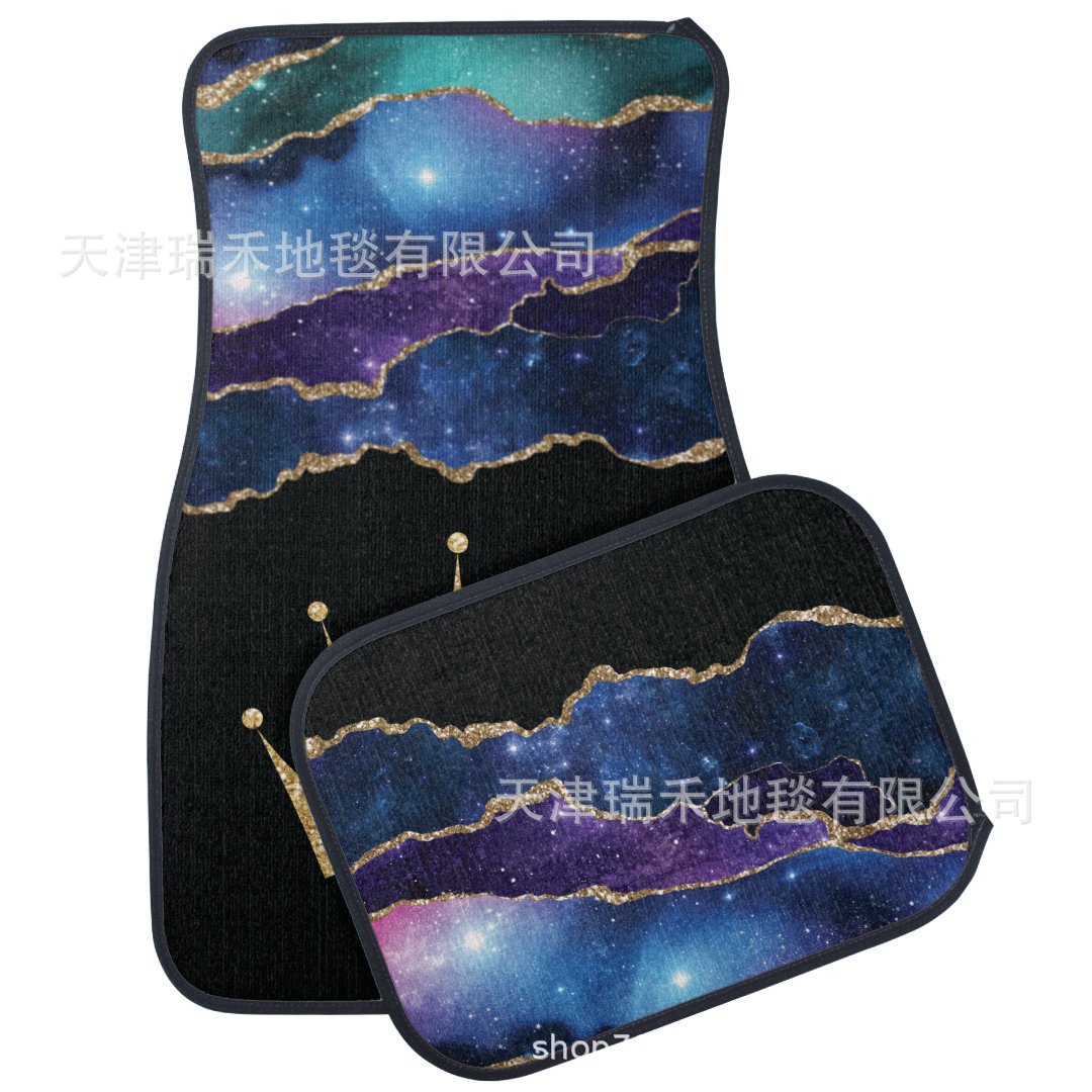 Factory Straight Hair TEMU Non-slip Dirty Resistant Car Mat Carpet suit Nordic Light Luxury Car Dirty Resistant Floor Mat Wholesale