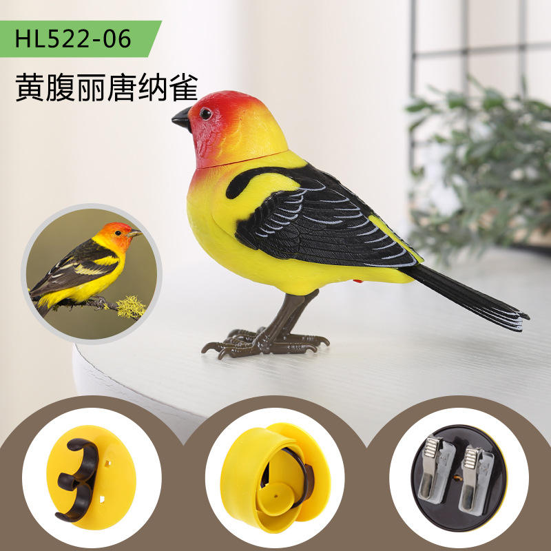 鳴き声と動きを再現した電動歌う鳥のおもちゃ 4 音声起動センサー 子供用 1歳半 ネットセレブ 2 赤ちゃん 3 バイオニック