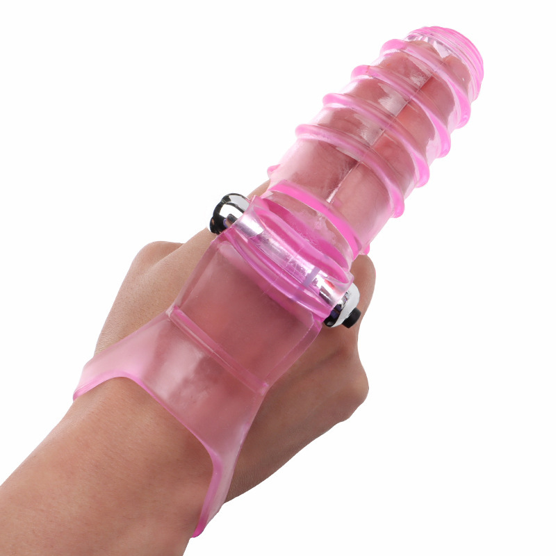 Vibrating Finger Sleeve Clitoral Stimulator, TPE Bullet Vibrator, Electric Button Control — detail image 5