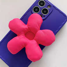 五色花朵手机支架 360度旋转懒人手机可粘贴纯色支架